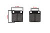 Klocki hamulcowe tylne ATV Skuter 150 41x45x7,0mm