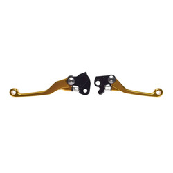 Dźwignia hamulca i sprzęgła do Kawasaki żółta komplet