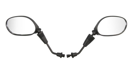 Komplet Lusterek Owalnych M8 P/L Gwint + Redukcje M8 P/P Gwint