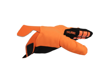 Rękawice Motocyklowe Power Force Enduro Cross Quad Spandex Pomarańczowo Czarne M