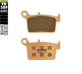 KLOCKI HAMULCOWE SPIEK METALICZNY (ZŁOTE) STREET SWM TYŁ