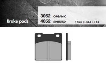 Klocki hamulcowe kh63 spiek metaliczny (złote) (ft 4052)
