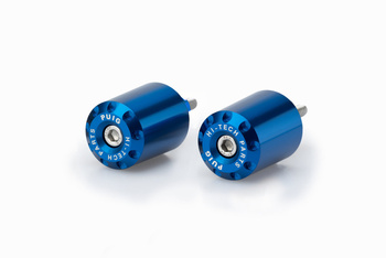 Ciężarki / końcówki kierownicy długie puig do kawasaki z650 17-22 niebieskie