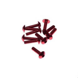 Śruba owiewki motocykla aluminiowa 5X20 czerwona