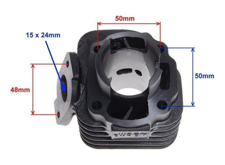 Cylinder do skutera 2T 50 cm sworzeń 10 mm Zipp Quantum 2T Barton Junak