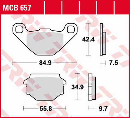 Klocki hamulcowe kh173 organic aprilia sx 125 '08-'14, gilera egalet 50 '95-'99, muz baghira/mastiff 660 '97-'07, supermoto 660 '06-'08, sac