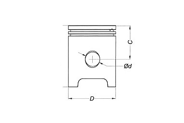 Tłok meteor ktm exc-300 04-18 (71,97) sel. D