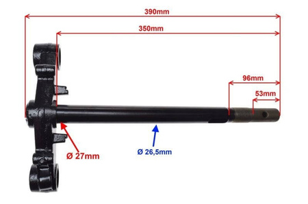Sztyca z półką dolną do skutera Romet 717