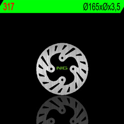 Tarcza hamulcowa tył beta rev3 125/200/250 99-02 (165x3,5mm) (4x10,5mm)