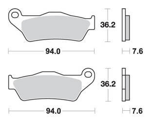 Hamulcowe kh181 street excel/racing ng sinter kolor złoty