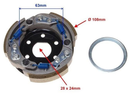 Szczęki sprzęgła z regulacjątuning 2T 109,5 mm