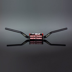 Kierownica (36mm) mx fatbar 36 handlebar black rc/honda crf, kawasaki kx/kxf kolor czarny z gąbka