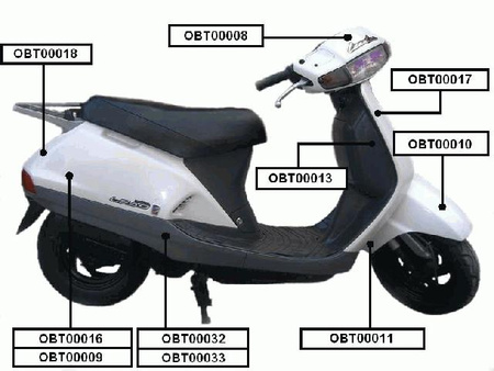 Osłona przed.część tyl. Szara nh50/90 obt000013