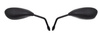 Lusterka motocyklowe M8 czarny Mat