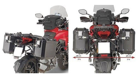 stelaż kufrów bocznych szybkiego montażu monokey cam side ducati multistrada 1260 (18) - pod kufry kfr k'force alu