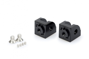 Zestaw Do Montażu - Podnóżki Sportowe Puig Do Aprilia Shiver 750 07-16 Czarne