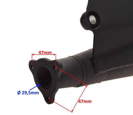 Tłumik sportowy skuter 2T silnik Minarelli Keeway CPI