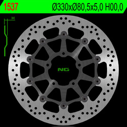 Tarcza hamulcowa przód kawasaki zx 10r 16-18 (330x80,5x5) (5x10,5mm)