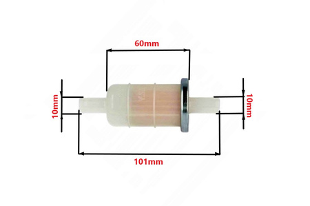 Filtr Paliwa Papierowy Power Force 10mm Honda Yamaha  Fit000001