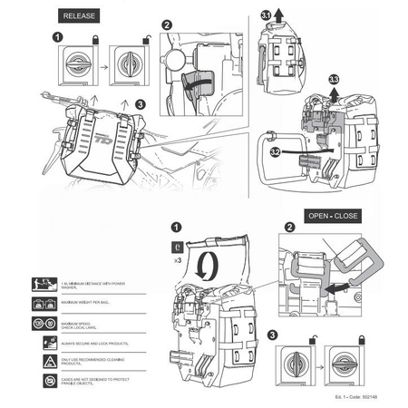 Sakwy boczne Shad Terra TR40 komplet