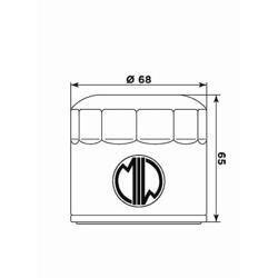 Filtr oleju triumph 600/800/955 (hf191) (50)