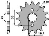 Zębatka przednia 430 13