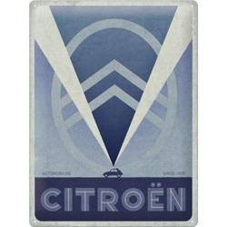 Tablica plakat 30X40 Citroen 2Cv Logo Blue 23308