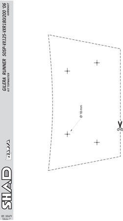 Stelaż kufra tylnego Shad do Gilera Runner