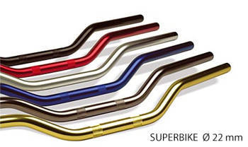 Kierownica aluminiowa 22mm superbike kolor złoty (stary kod mcl104g) (promocja)