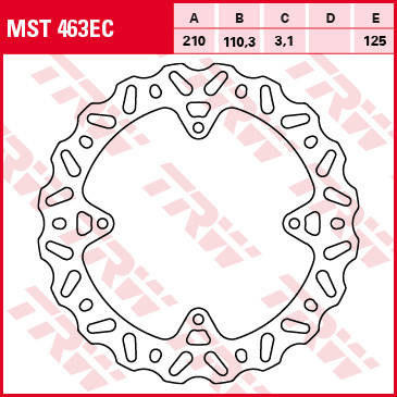Tarcza hamulcowa tył ktm sx 85 11-, freeride 250 14-, freeride 350 12-17