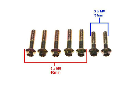 Śruby przekładni tylnej do skuterów 4T