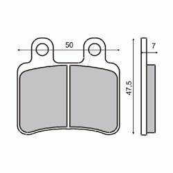 Klocki hamulcowe peugeot elystar,rieju rs2  tył