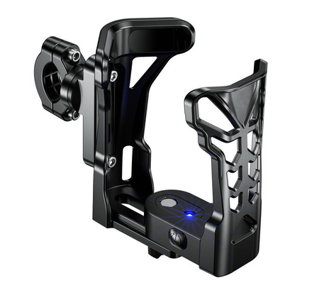 Uchwyt na bidon / butelkę / termodo motocykla, skutera i roweru z diodą led - ubh2 (nie zawiera baterii)