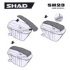 Nakładki kufra Shad SH23 białe kpl 2 sztuki
