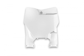 Tablica na numer startowy gagamc 85 '21 kolor biały (stadium z osłonami amortyzatorów)