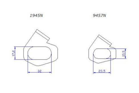 Adaptery łączące fender eliminator puig z kierunkowskazami oem honda (1945n) czarne