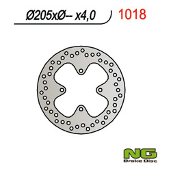 Tarcza hamulcowa tył can-am (bombardier) 400/500/650/800 (205x-x4)