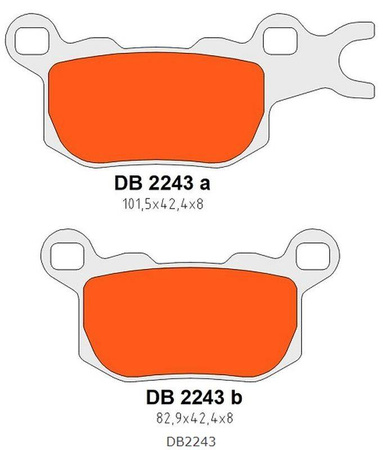 Klocki hamulcowe kh684 tył lewy defender/traxter 800 '17-'21, defender/traxter 976 '17-'22