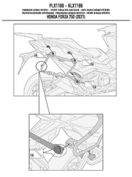 stelaż kufrów bocznych monokey side honda forza 750 '21-,