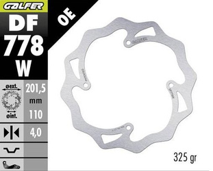 TARCZA HAMULCOWA TYŁ KTM SX 85 '07-'10; XC 105 '07- (201X110X4) WAVE