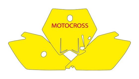 Komplet naklejek (oklein) pod numery startowe ktm sx 85 '04-'12