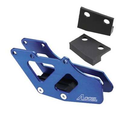 Prowadnica łańcucha kpl. yamaha yz '97-'07, yzf '98-'06, suzuki rmz250 '07-'16, rmz450 '05-'16 kolor niebieski