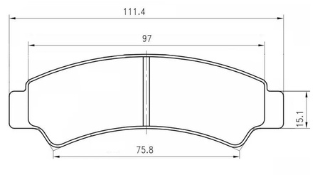 Klocki hamulcowe atv cf moto cf800 cf1000 złote 9awa-0811a0