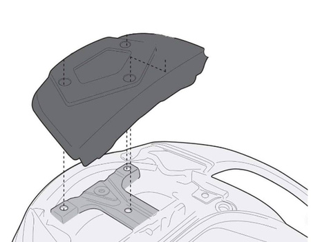 stelaż kufra centralnego suzuki burgman 650 / executive (02-15) ( z płytą monokey )