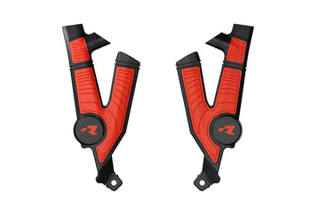 OSŁONY RAMY (KOMPLET) BI-MATERIAL SUPER GRIP TALARIA STIMX4 / MX5 / TL4000 / TL5500 '23-'25 KOLOR CZARNY / CZERWONY