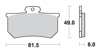 Klocki hamulcowe kh107 street ceramic do zacisku a.p. Racicalipers kolor czarny