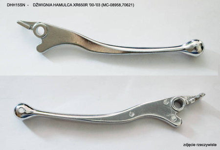 Dźwignia hamulca honda sxr 50 '97-'99, xr 250 r 250 '96-'03, xr 400 r 400 '96-'03, xr 650 r 650 '00-'07, kolor srebrny (mc-08958,70621)