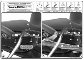 Stelaż Kufrów Bocznych Monokey Side Yamaha Tdm 900