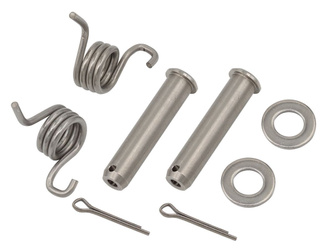 zestaw montażowy podnóżków (sworznie, sprężyny, podkładki i zabezpieczenia) kawasaki kx 250/450 '19-'23, kx 250f/450f '18-'19, kx 250x/450x '21-'23