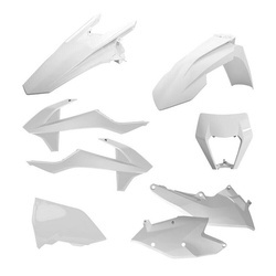 Komplet plastików ktm exc/exc-f tpi '17-'19 w zestawie osłona lampy (8666800001) kolor biały